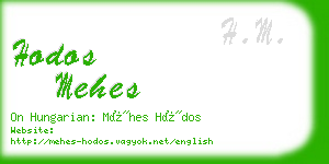 hodos mehes business card